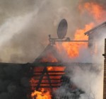 В воскресенье днем в Вильнюсе сгорели два жилых дома