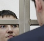 Митингующие у посольства РФ в Вильнюсе призывали освободить Н. Савченко