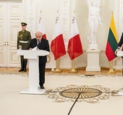 Глава государства: Литва и Мальта – единомышленники в защите европейских ценностей и охране внешних границ ЕС