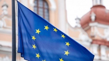 В ознаменование 20-летия членства Литвы в ЕС на телебашне будет развеваться флаг Евросоюза.