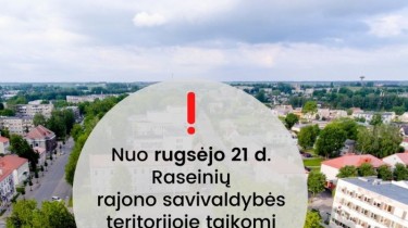 Из-за COVID-19 в Расейняйском районе Литвы запрещены публичные мероприятия