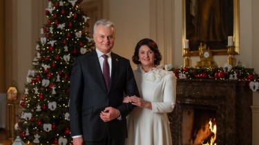 Рождественское поздравление Президента Литовской Республики Гитанаса Науседы и госпожи Дианы Науседене