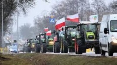Польские фермеры начинают блокаду дороги на границе с Литвой