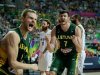 Литовских баскетболистов в Вильнюсе встречала тысячная толпа болельщиков