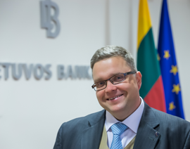 В. Василяускас переизбран председателем правления Банка Литвы на второй срок полномочий
