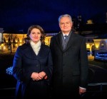 Новогоднее поздравление Президента Литовской Республики Гитанаса Науседы и госпожи Дианы Науседене