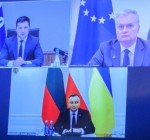 Президенты Литвы, Украины и Польши призывают ужесточить санкции в отношении России