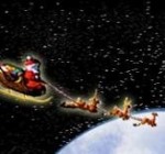 Санта-Клаус летит над Землей