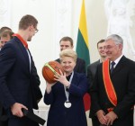 Вручены государственные награды литовским баскетболистам