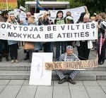 Во вторник часть педагогов Литвы начинает бессрочную забастовку
