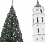 В пятницу на Вильнюсской Кафедральной площади зажгутся огни рождественской ёлки