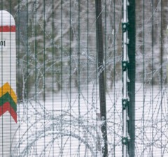 На границе Литвы с Беларусью пограничники развернули 53 нелегальных мигрантов