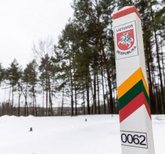 На границе Литвы с Беларусью не пропущены 7 нелегальных мигрантов
