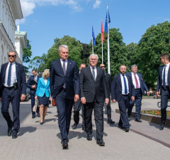 Пресс-конференция президентов Литвы и Германии: неконструктивно говорить о финальной цели, не делая того, что необходимо делать сегодня