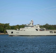 В Клайпеду прибыло патрульное судно ВМС Португалии Figueira da Foz