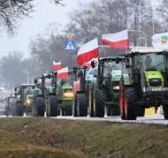Польские фермеры начинают блокаду дороги на границе с Литвой