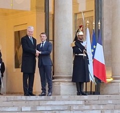 Встреча президентов Литвы и Франции: Э. Макрон призвал к совместным закупкам оружия для Украины