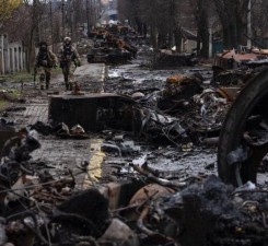 В. Зеленский: в Буче российской армией было убито более 1 400 украинцев