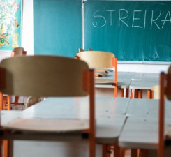 Профсоюз под руководством А. Навицкаса возобновляет забастовку учителей