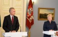 Жители Литвы поддержали бы на президентских выборах Д. Грибаускайте и Г. Науседу