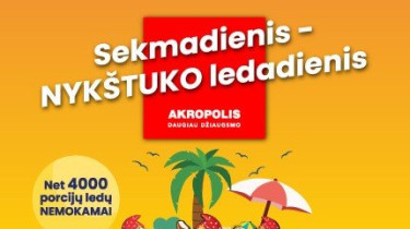 "Akropolis" приглашает на самый сладкий летний праздник для всей семьи - "Nykštuko ledadienis"