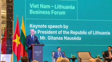 Выступление Президента Литвы на Литовско-Вьетнамском бизнес-форуме: Схожие перспективы создают прочную основу для взаимовыгодного экономического партнерства.