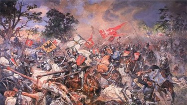 Битва между воинами Великого Княжества Литовского и Крымским войском
