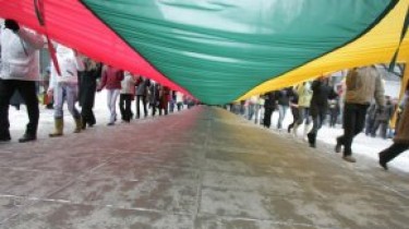 Первыми День восстановления независимости Литвы отметили школьники