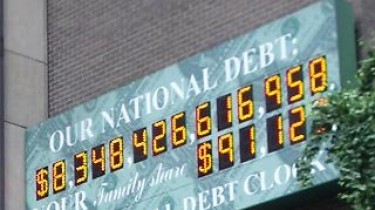 Табло, отсчитывающее размер национального долга США, зашкалило 