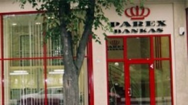 Национализирован Parex bank, работа филиала в Литве контролируется
