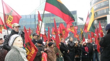 В центре Вильнюса прошла акция протеста