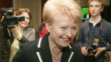 Д.Грибаускайте получила удостоверение об избрании ее президентом Литвы