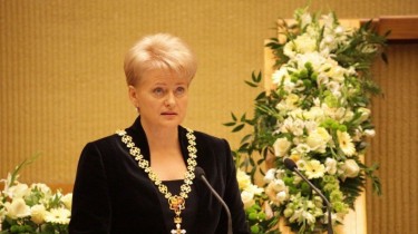 Инаугурационная речь Президента Дали Грибаускайте, произнесенная в Сейме Литовской Республики 