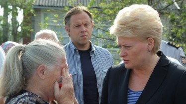 Даля Грибаускайте: власти Литвы помогут пострадавшим от урагана