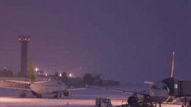 Европейский снегопад влияет на полеты из Вильнюсского аэропорта