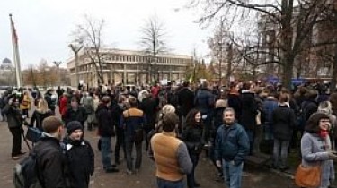 В Вильнюсе - пикет против маленьких зарплат соцработников