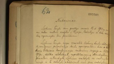 В Берлине найден оригинал Акта о независимости Литвы от 16 февраля 1918 года на литовском языке