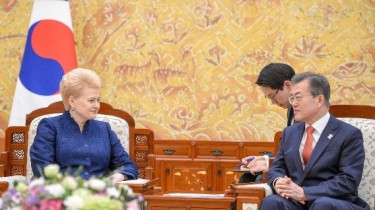 Д. Грибаускайте обсудила с президентом Южной Кореи укрепление сотрудничества в сфере технологий