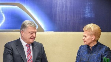 Д.Грибаускайте на встрече с П. Порошенко предупредила, что внимание Запада к Украине слабеет