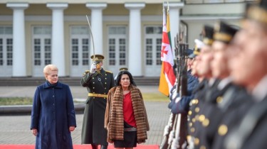Президент Грузии в Вильнюсе: на пути в ЕС и НАТО мы и амбициозны, и реалистичны