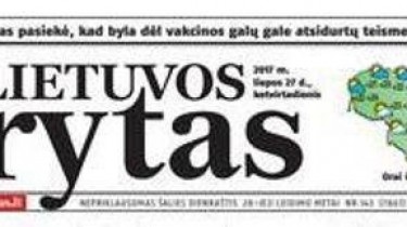 Газета Lietuvos rytas будет выходить 3 раза в неделю (СМИ)