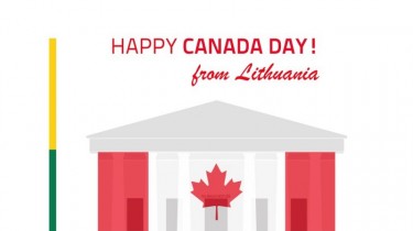 По случаю Дня Канады Вильнюсская ратуша окрасится в цвета флага этой страны