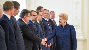 Президент Литвы, завершая срок полномочий, поблагодарила кабмин за совместную работу