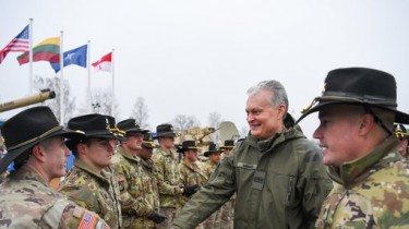 Г.Науседа, посетив войска союзников в Пабраде: они помогают нам стать сильнее