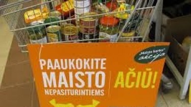 В Вильнюсе начинается акция "Банка продовольствия" (Maisto bankas)