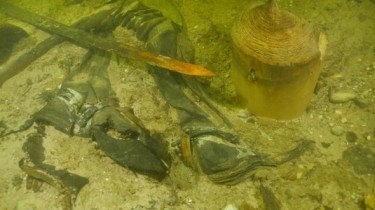 В литовском озере Асвея найдены останки средневекового воина