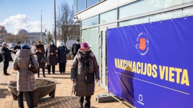 За два дня пасхального праздника в Вильнюсе вакцинировались 6,2 тыс. человек