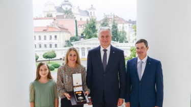 Президент Литвы наградил вице-чемпионку Токийской олимпиады Л. Асадаускайте-Заднепровскене