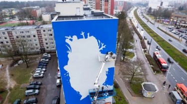 Стрит-арт на тему изменения климата - в Вильнюсе