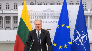 Пресс-конференция президента Литвы Гитанаса Науседы